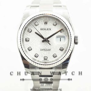 Rolex Gents DateJust 36mm 116234 Silver Jubilee Diamonds