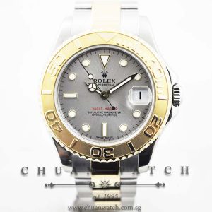 Rolex Midsize Yacht-Master 35mm 168623 Grey Sunburst