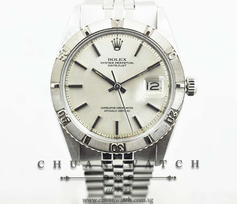 Rolex Vintage DateJust Thunderbird 36mm 1625 Silver Sunburst Baton - Discontinued