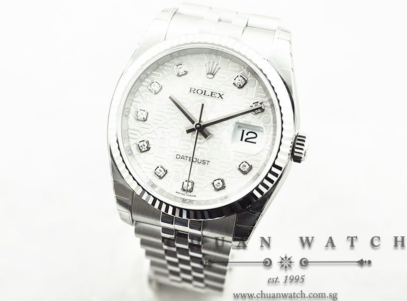 Rolex Gents DateJust 36mm 116234 Silver Jubilee Diamonds - Image 2