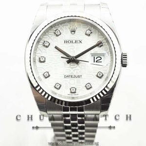 Rolex Gents DateJust 36mm 116234 Silver Jubilee Diamonds