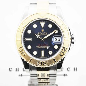 Rolex Midsize Yacht-Master 35mm 168623 Blue Sunburst
