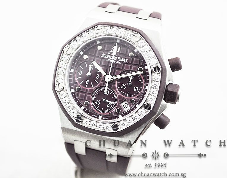 Audemars Piguet Ladies Royal Oak Offshore Plum 26048SK - Image 2
