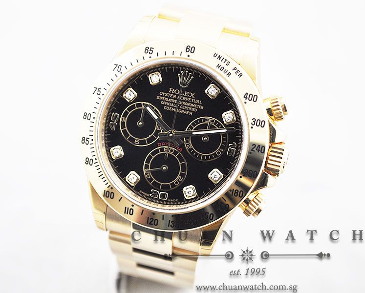 Rolex Cosmograph Daytona 116528 Black Diamonds - Image 2