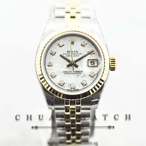 Rolex Ladies DateJust 26mm 179173 Meteorite Diamonds