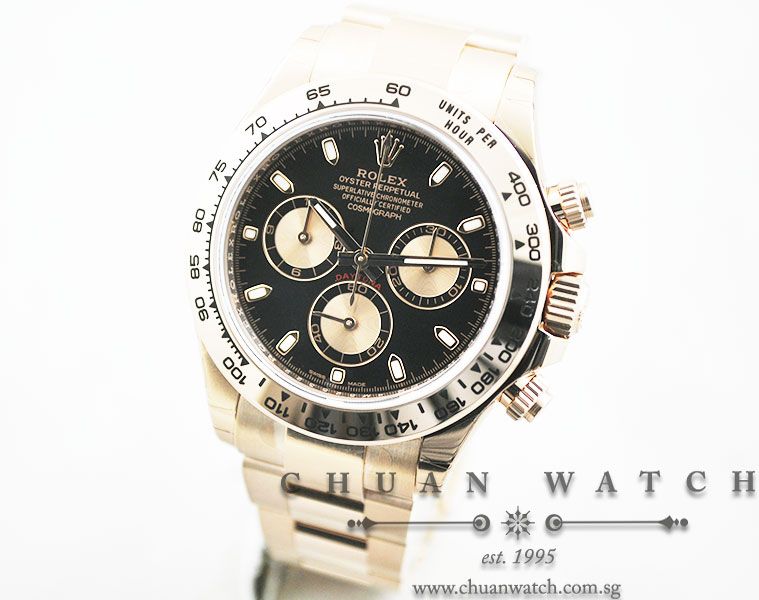 Rolex Cosmograph Daytona Everose 116505 Black Index - Image 2