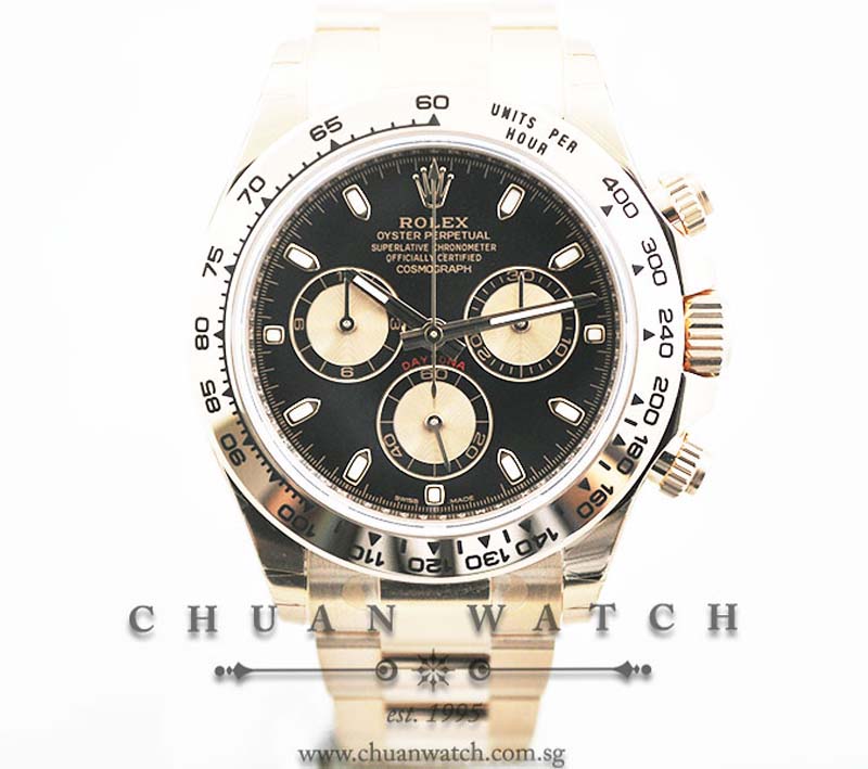 Rolex Cosmograph Daytona Everose 116505 Black Index