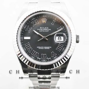 Rolex DateJust II 116334 Black Painted Roman