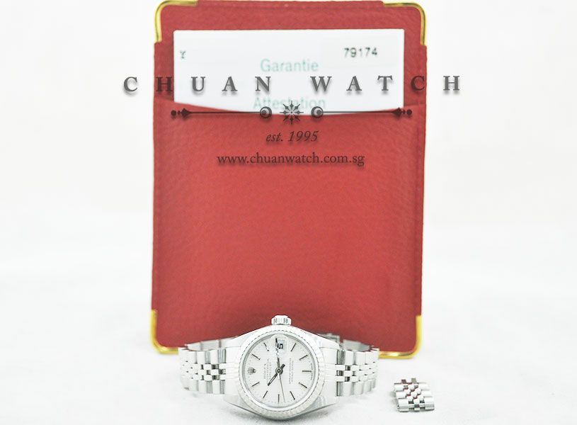 Rolex Ladies DateJust 26mm 79174 Silver Tapestry Baton - Discontinued - Image 5