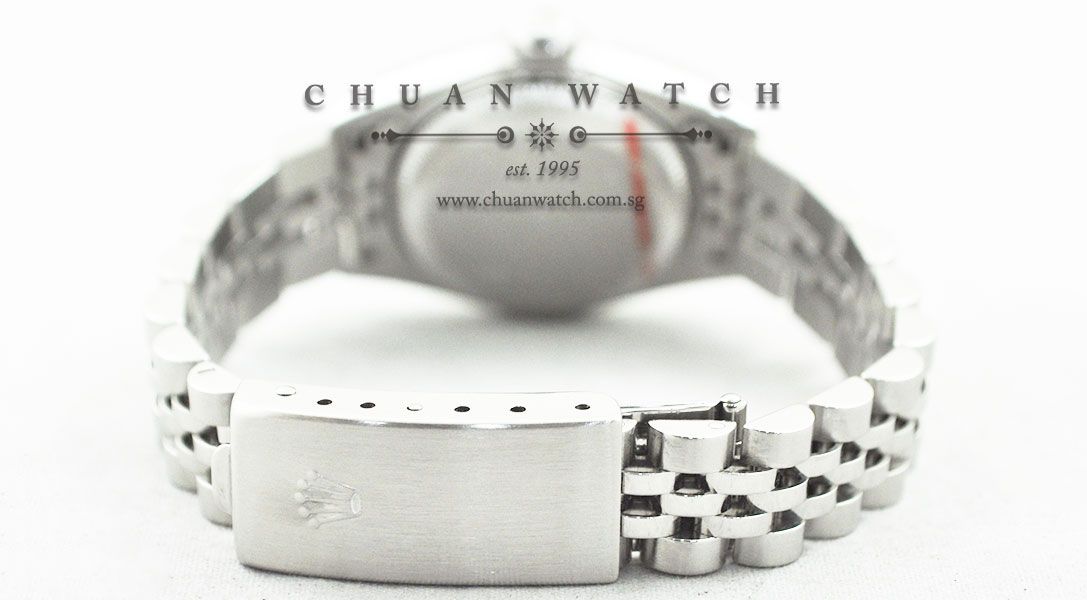 Rolex Ladies DateJust 26mm 79174 Silver Tapestry Baton - Discontinued - Image 4