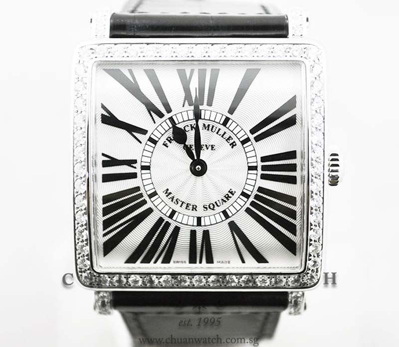 Franck Muller Master Square Quartz 6002 MB QZ Black Painted Roman