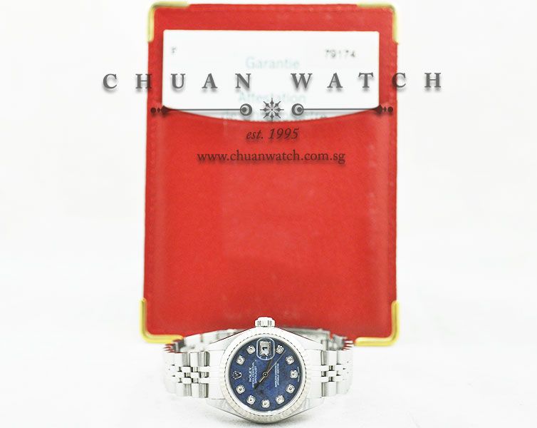 Rolex Ladies DateJust 26mm 79174 Blue Solidate Diamonds - Discontinued - Image 5