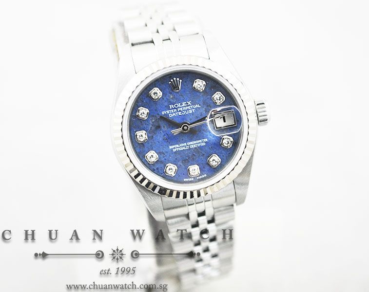 Rolex Ladies DateJust 26mm 79174 Blue Solidate Diamonds - Discontinued - Image 3