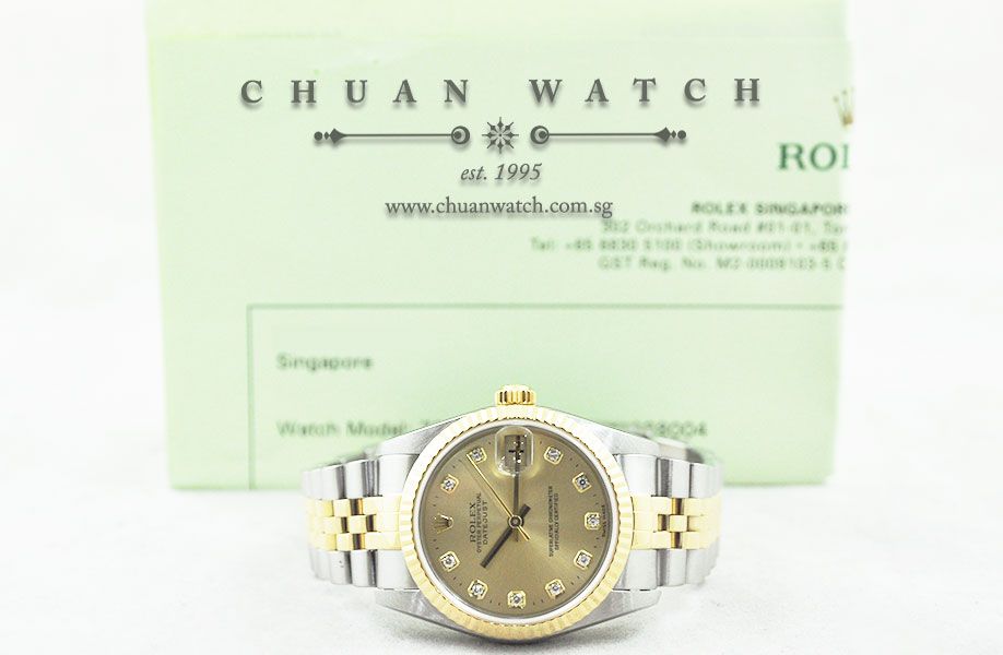 Rolex Boys DateJust 31mm 78273 Champagne Sunburst Diamonds - Discontinued - Image 5