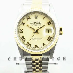 Rolex Gents DateJust 36mm 16233 Ivory Roman - Discontinued