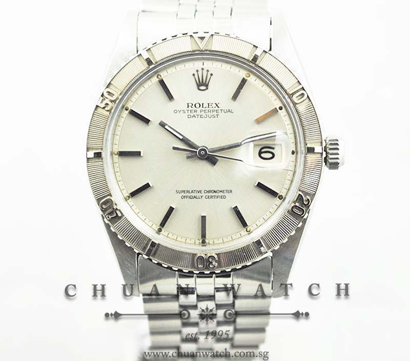 Rolex Vintage Gents DateJust Thunderbird 36mm 1625 Silver Sunburst Baton - Discontinued