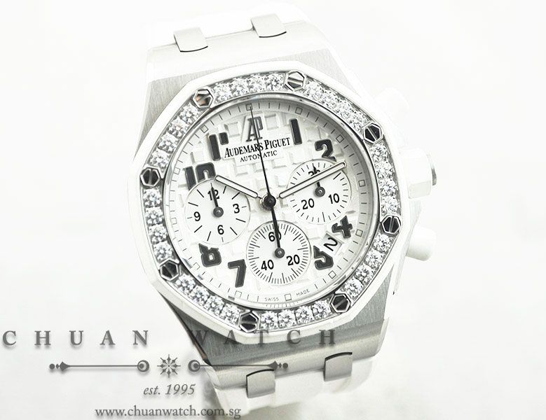 Audemars Piguet Ladies Royal Oak Offshore 37mm 26048SK White - Discontinued - Image 3