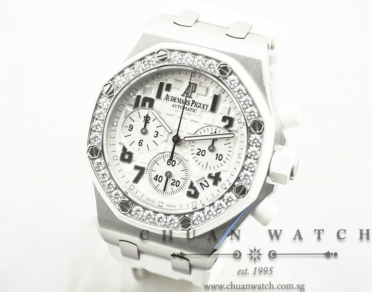 Audemars Piguet Ladies Royal Oak Offshore 37mm 26048SK White - Discontinued - Image 2