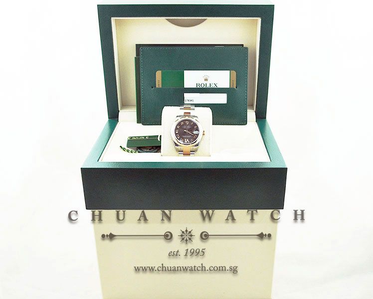 Rolex Boys DateJust 31mm 178341 Chocolate Roman VI 11BR - Image 5