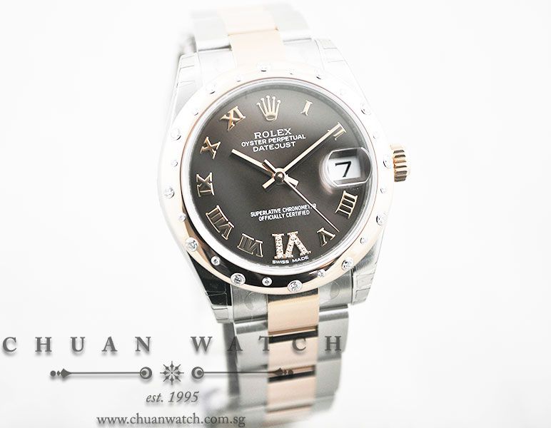 Rolex Boys DateJust 31mm 178341 Chocolate Roman VI 11BR - Image 3