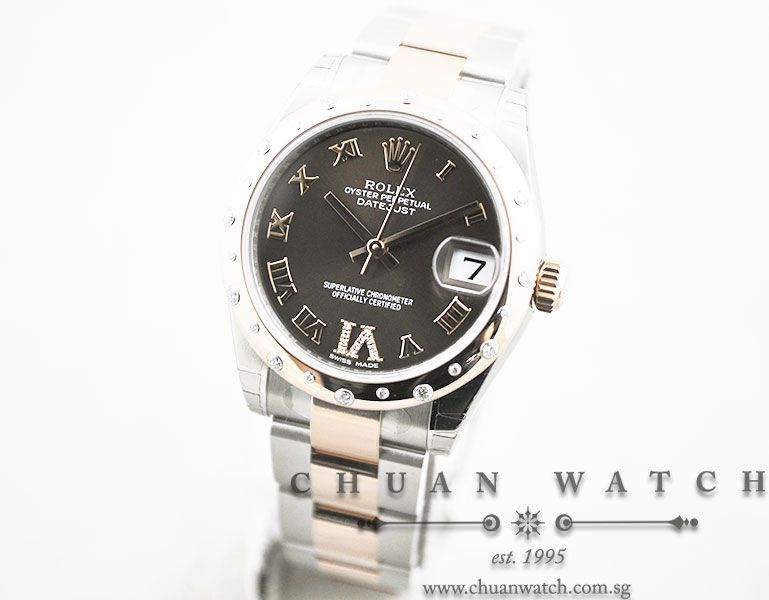 Rolex Boys DateJust 31mm 178341 Chocolate Roman VI 11BR - Image 2