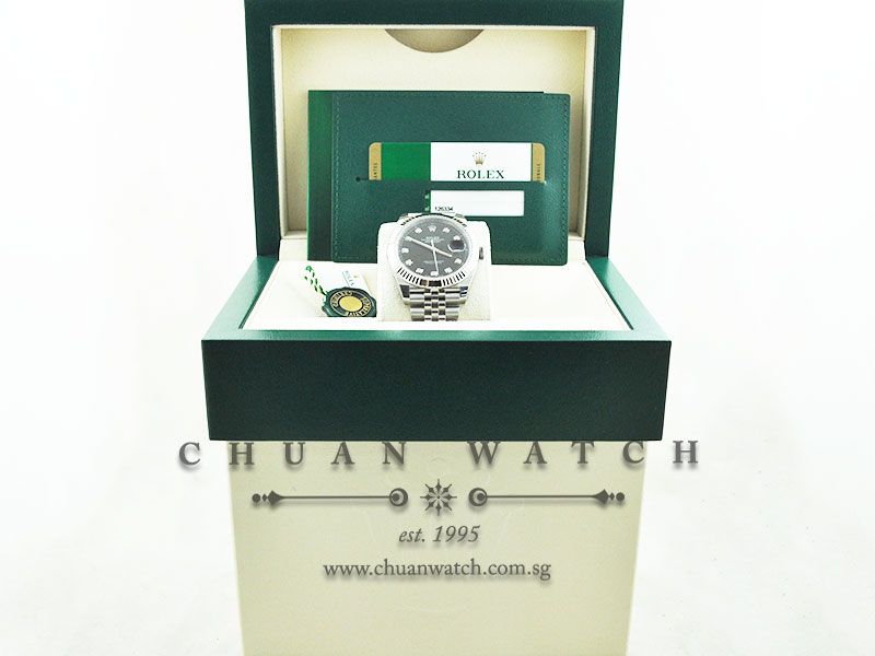 Rolex DateJust 41 126334 Black Sunburst Diamonds - Image 5
