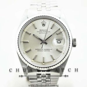 Rolex Vintage Gents DateJust 36mm 1601-4 Silver Sunburst Baton - Discontinued