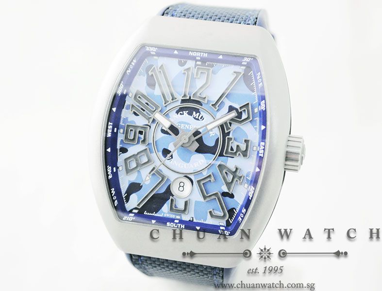 Franck Muller Vanguard Blue Camouflage V 45 SC DT TT MC BL - Image 2