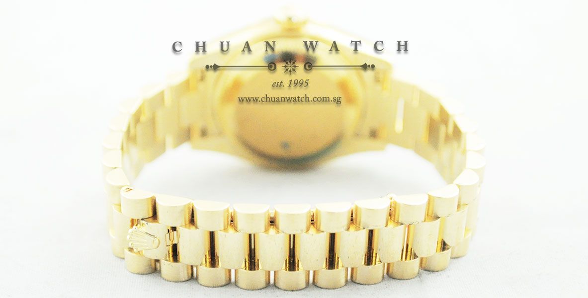 Rolex Ladies DateJust President 26mm 179158 White MOP Roman Paved - Discontinued - Image 4