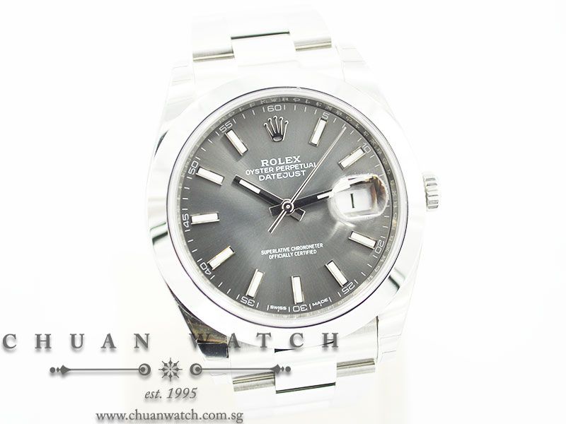 Rolex DateJust 41 126300 Rhodium Sunburst Index - Image 3