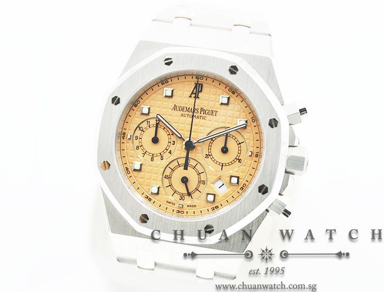 Audemars Piguet Royal Oak Chronograph 39mm White Gold 25960BC Salmon - Discontinued - Image 2