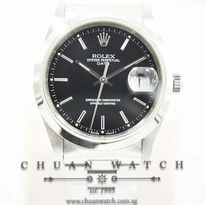 Rolex Oyster Perpetual Date 34mm 15200 Black Baton - Discontinued