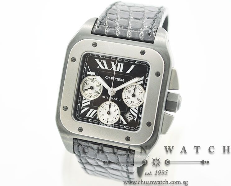 Cartier Santos 100 XL Chronograph ADLC-Titanium W2020005 - Discontinued - Image 2