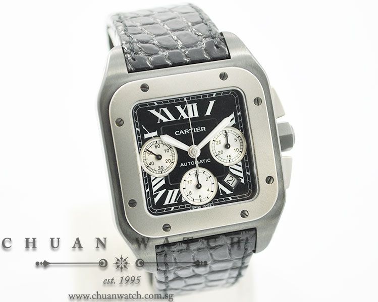 Cartier Santos 100 XL Chronograph ADLC-Titanium W2020005 - Discontinued - Image 3
