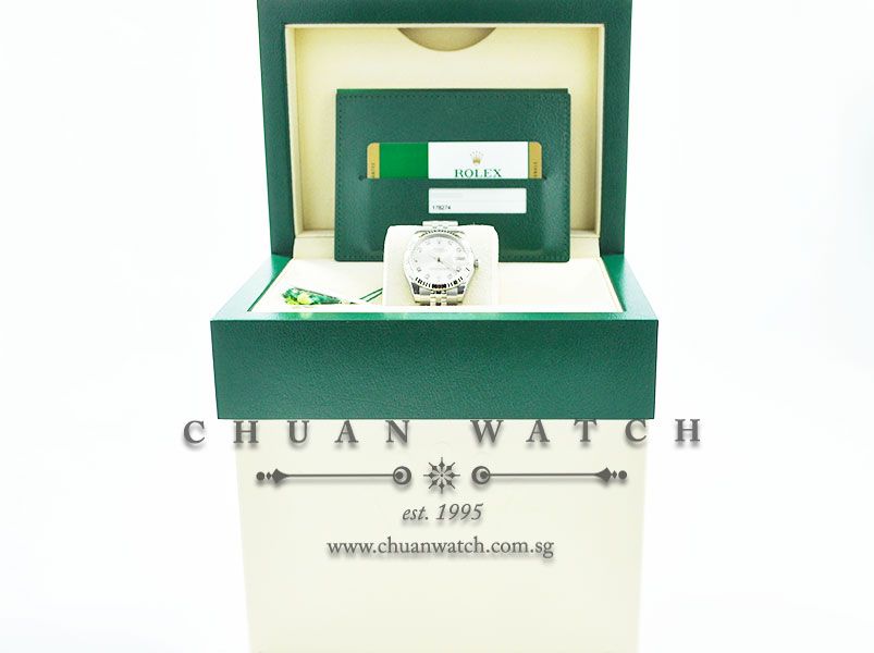 Rolex Boys DateJust 31mm 178274 Silver Sunburst Diamonds - Image 5