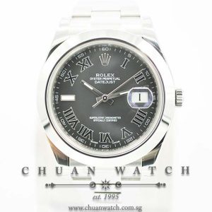 Rolex DateJust II 116300 Black Painted Roman