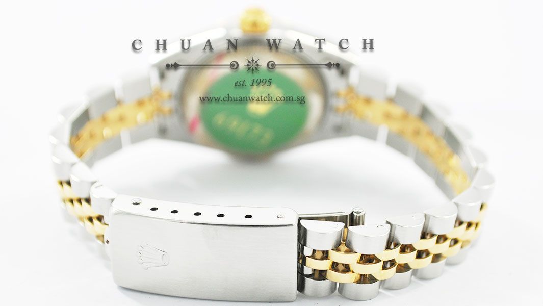 Rolex Ladies DateJust 26mm 69173 Rhodium Jubilee Diamonds - Discontinued - Image 4