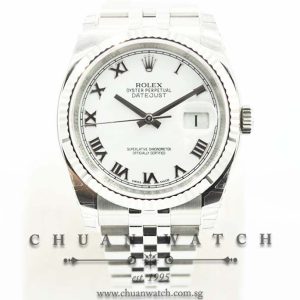 Rolex Gents DateJust 36mm 116234 White Roman
