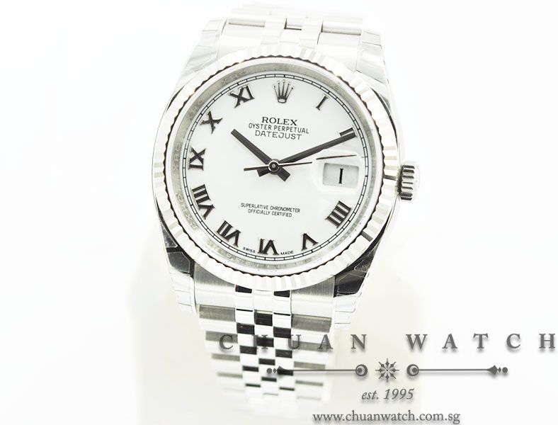 Rolex Gents DateJust 36mm 116234 White Roman - Image 2