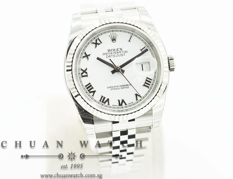 Rolex Gents DateJust 36mm 116234 White Roman - Image 3