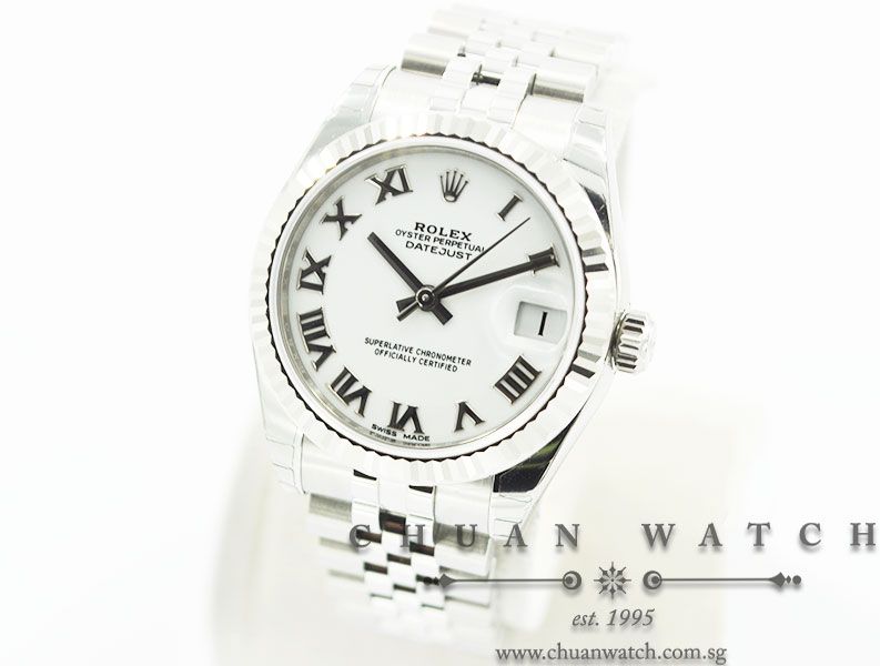 Rolex Boys DateJust 31mm 178274 White Roman - Image 2