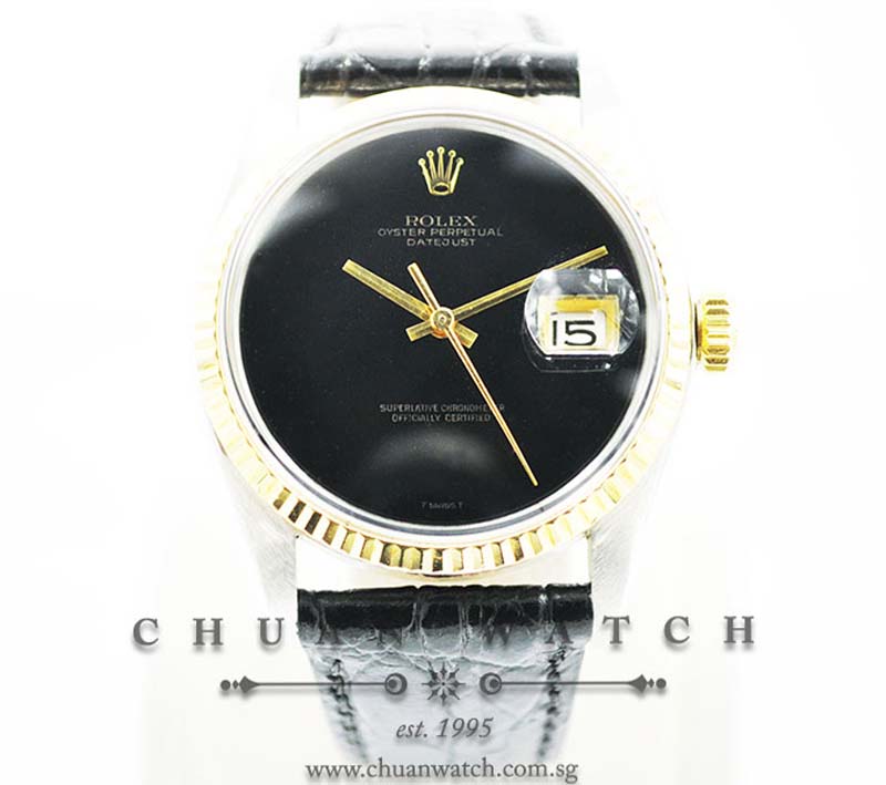 Rolex Vintage Gents DateJust 36mm 1601-3 Onyx - Discontinued