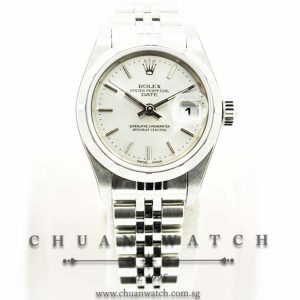 Rolex Ladies DateJust 26mm 79190 Silver Sunburst Baton - Discontinued