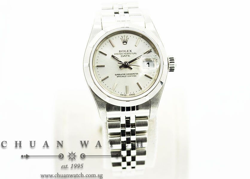 Rolex Ladies DateJust 26mm 79190 Silver Sunburst Baton - Discontinued - Image 3