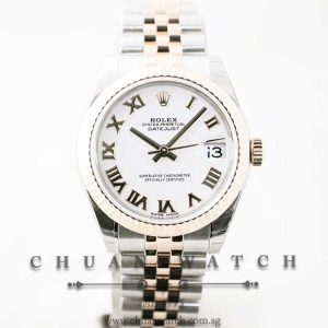 Rolex Boys DateJust 31mm 178271 White Roman