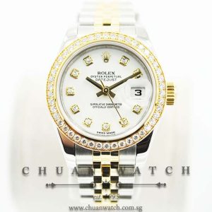 Rolex Ladies DateJust 26mm 179383 White Diamonds