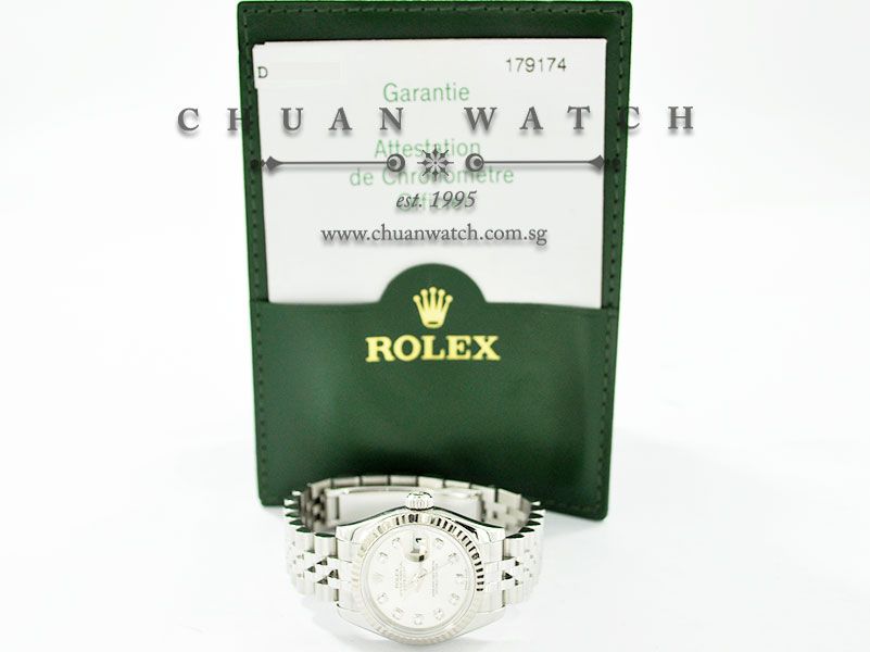Rolex Ladies DateJust 26mm 179174 Silver Sunburst Diamonds - Image 5