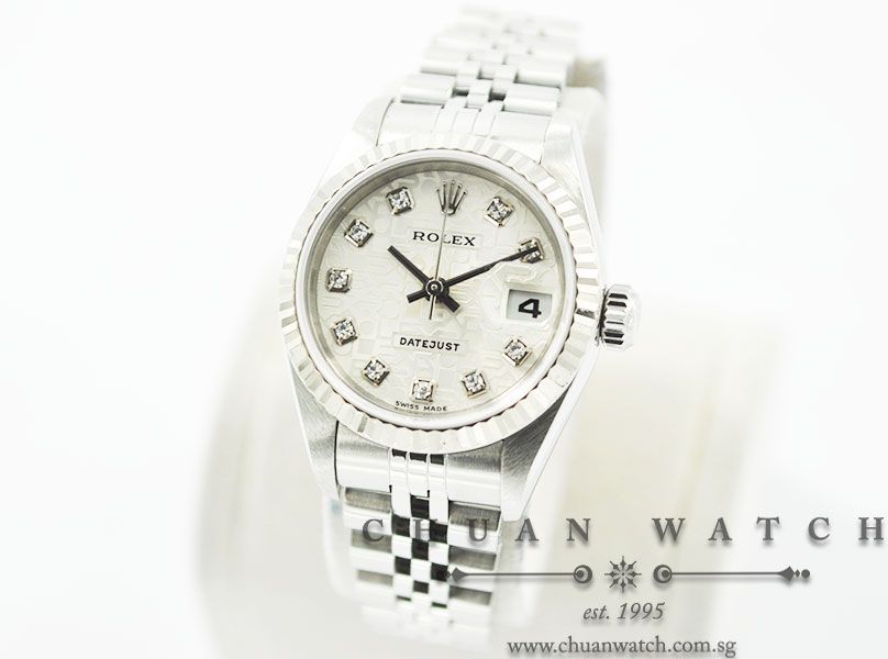 Rolex Ladies DateJust 26mm 79174 Silver Jubilee Diamonds - Discontinued - Image 2
