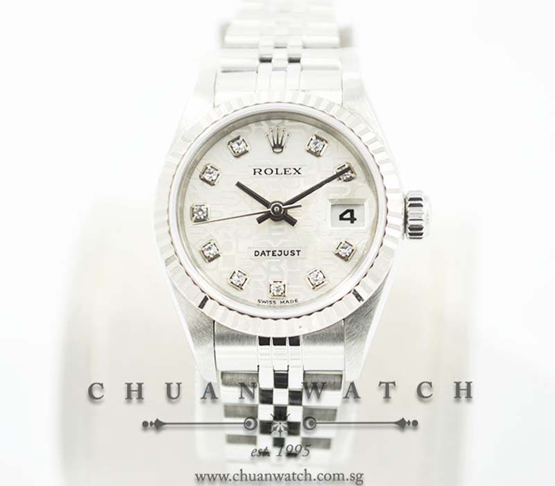 Rolex Ladies DateJust 26mm 79174 Silver Jubilee Diamonds - Discontinued