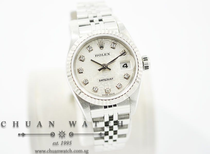 Rolex Ladies DateJust 26mm 79174 Silver Jubilee Diamonds - Discontinued - Image 3